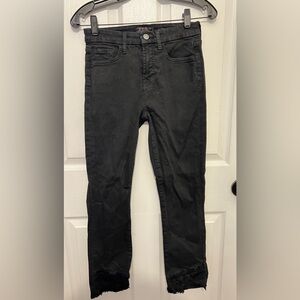 JEN7 by 7 FOR ALL MANKIND Women’s Black Ankle Straight Jeans Size 2